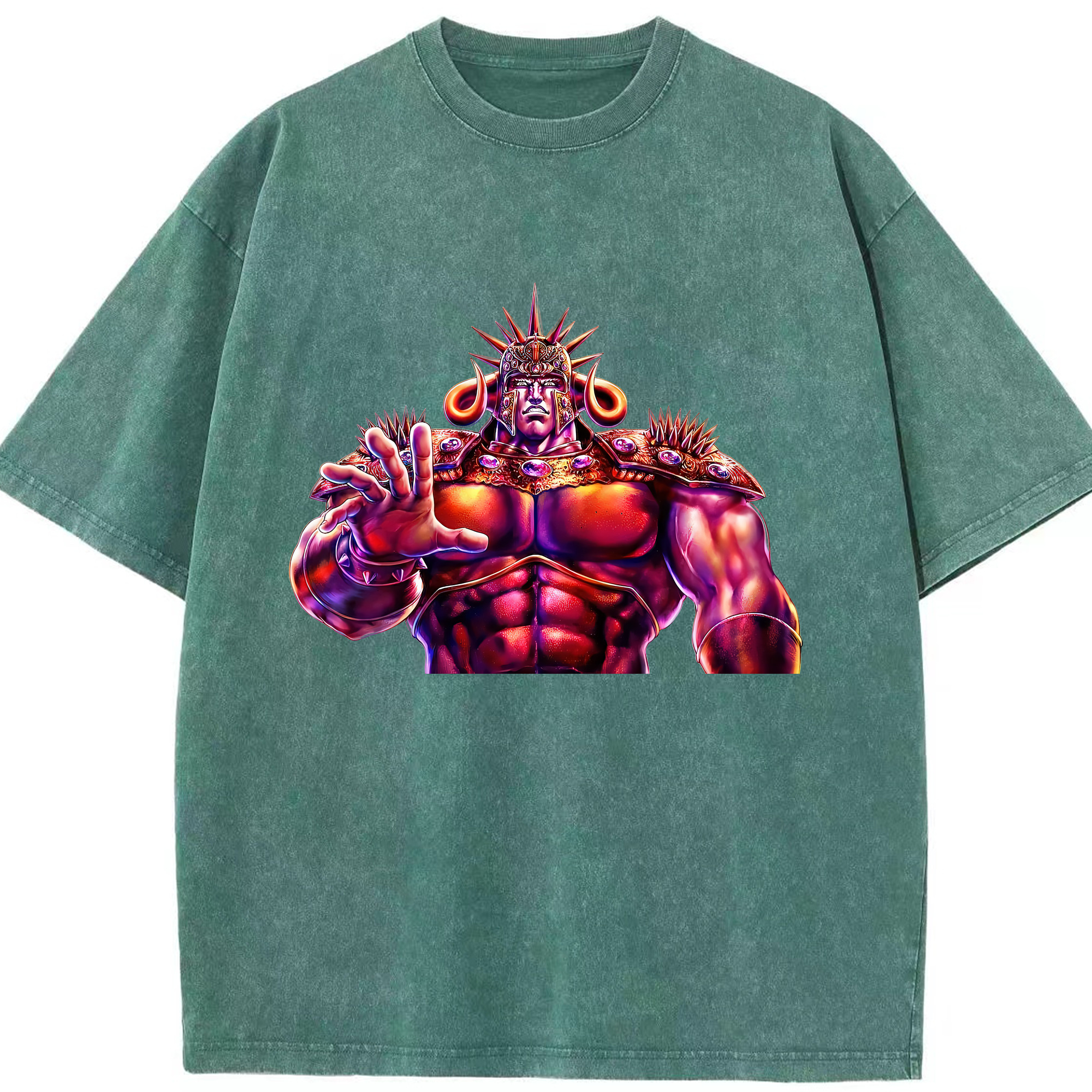 （画像用） 北斗の拳 Fist of the North Star 綿100% ヴィンテージ風 半袖Tシャツ（フロントプリント）